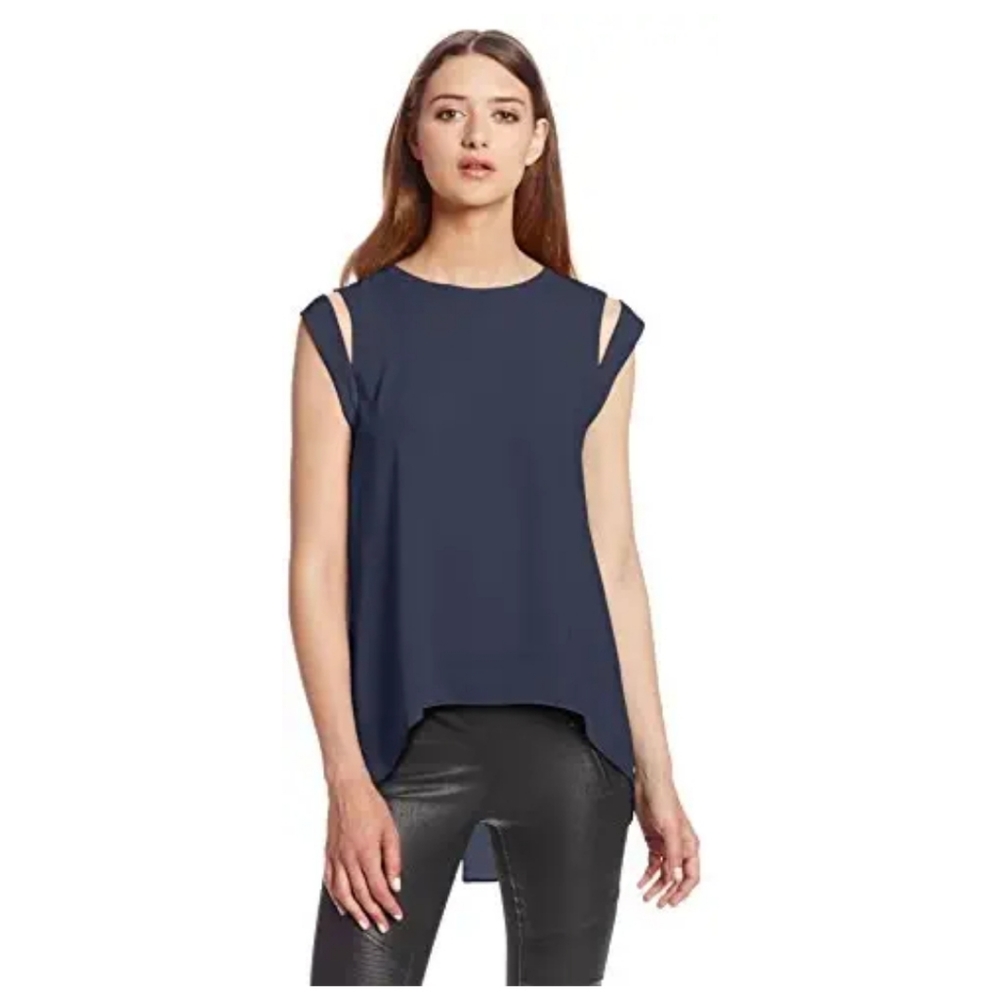 BCBG Maxazria women's Calin open shoulder top